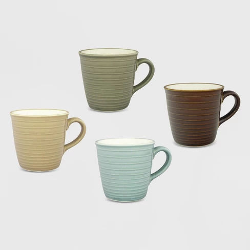 13oz 4pk Stoneware Soho Mugs - Sango
