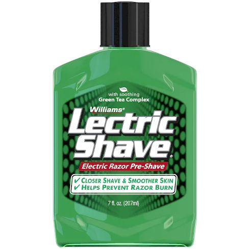 Williams Lectric Shave Original with Green Tea Complex - 7oz