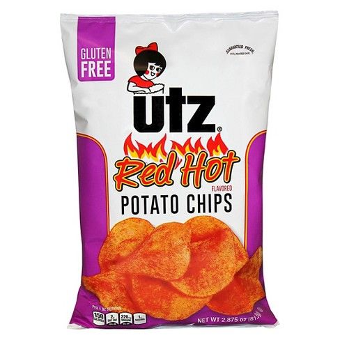 Utz Red Hot Flavored Potato Chips - 2.875oz