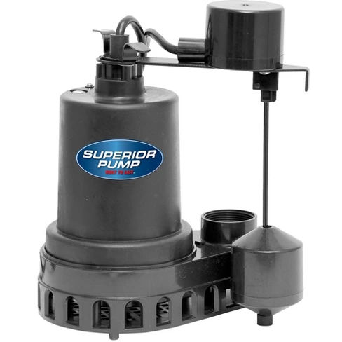 Superior Pump 92372 1/3 Hp 1.5" Discharge Float Switch Stainless Steel Sump Pump