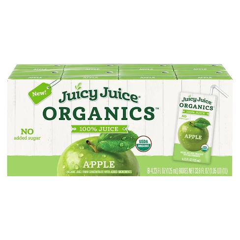 Juicy Juice Organics 100% Apple Juice - 5pk/4.23 fl oz Boxes