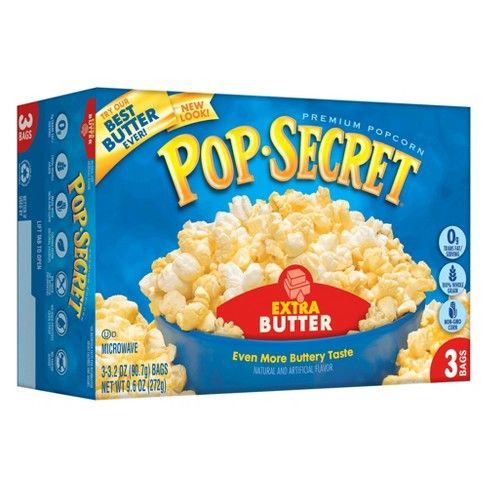 Pop Secret Extra Butter Popcorn 3ct - 9.6oz