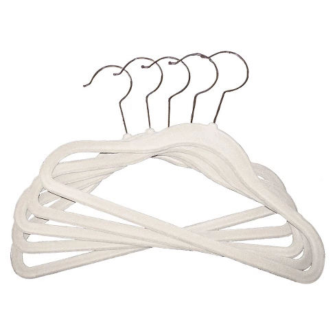 Huggable Hangers 5pc Kids Hangers - White