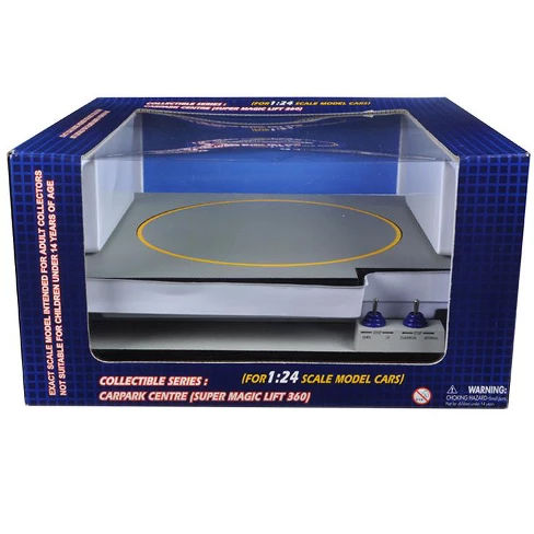Battery Operated Car Lift For 1/24 Scale Cars Goes Up And Down Rotates Fits 3 Cars