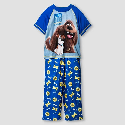 Boys' Secret Life of Pets Pajamas Set-Blue M