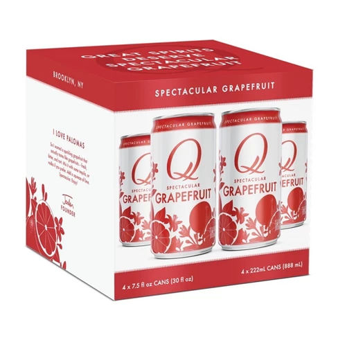 Q Drinks® Alcohol-Free Grapefruit Cocktail Mix - 4pk / 12oz cans