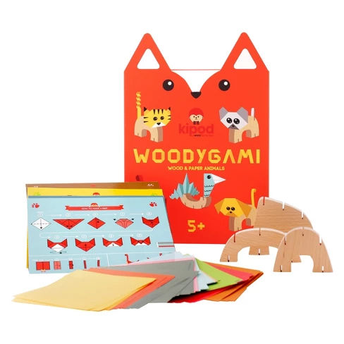 Kipod Create Your own WoodyGami Animals Kit