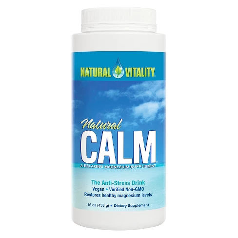 Natural Vitality Natural Calm Anti-Stress Magnesium Vegan Supplement Powder - 16oz