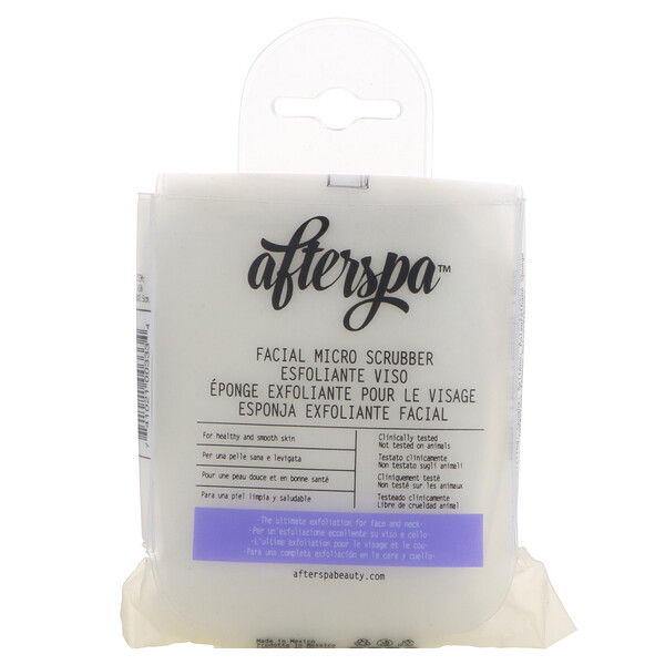 AfterSpa, Facial Micro Scrubber, 1 Scrubber 2 Count (2x1)