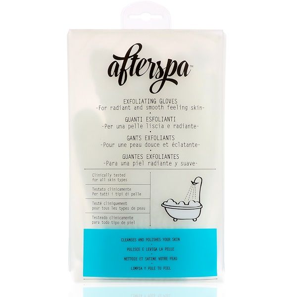 AfterSpa, Exfoliating Gloves , 1 Pair 1 Count
