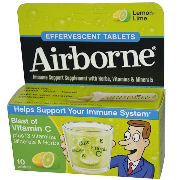 AirBorne, Blast of  C, Lemon-Lime, 10 Effervescent s