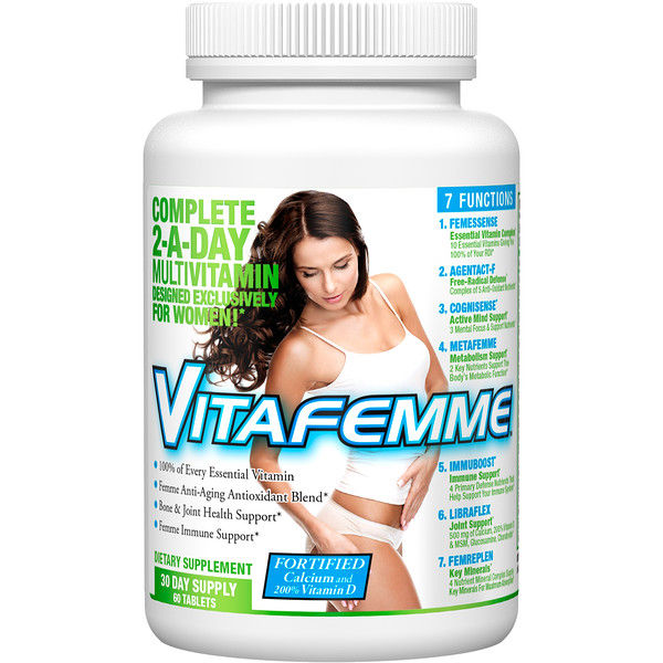 FEMME, Vitafemme, Women’s Complete Multivitamins, 2 Per Day, 60 Tablets 60 Count