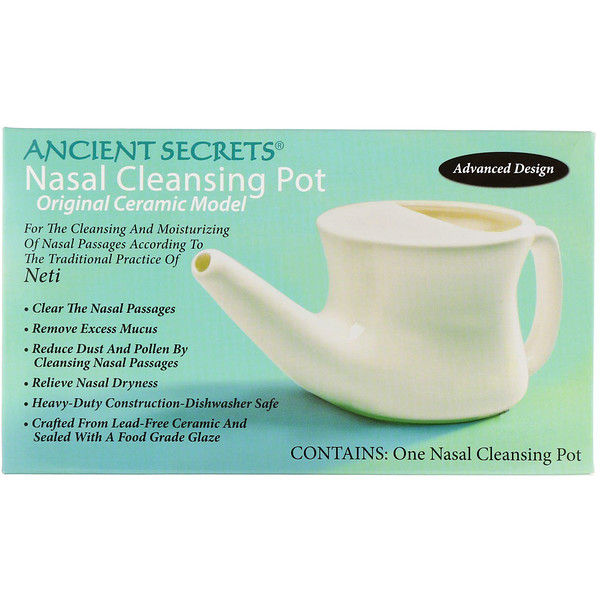 Ancient Secrets, Lotus Brand Inc., Nasal Cleansing Pot, 1 Pot 2 Count (2x1)