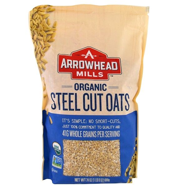 Arrowhead Mills,  Steel Cut Oats, Hot Cereal, 1.5 lbs (680 g)