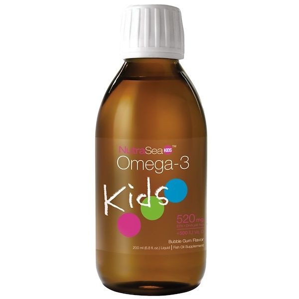 Ascenta, NutraSea Kids, Omega-3, Bubble Gum Flavor, 6.8 fl oz (200 ml)