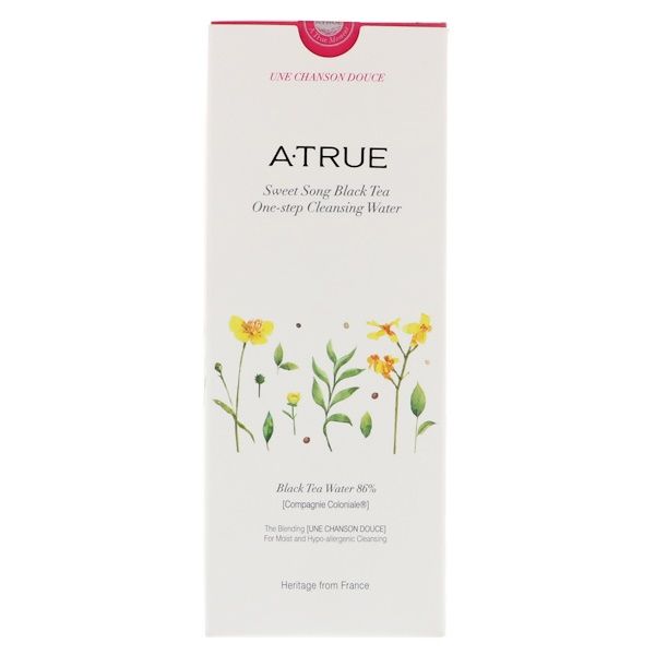 ATrue, Sweet Song Black Tea, One-Step Cleansing Water, 300 ml