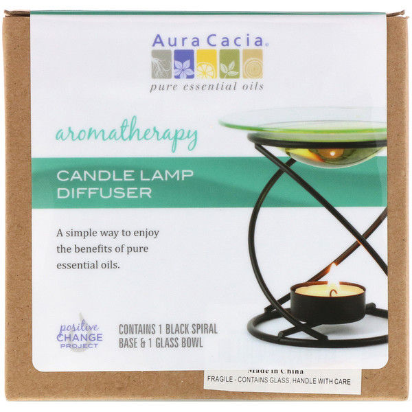 Aura Cacia, Aromatherapy Candle Lamp Diffuser, 2 Piece 2 Count (2x1)