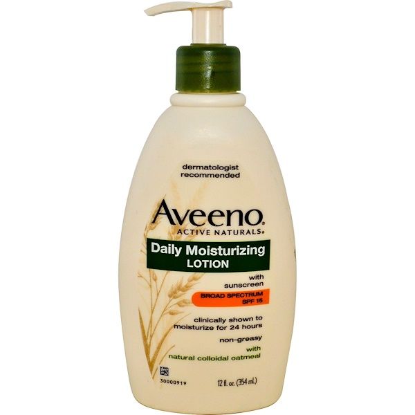 Aveeno, Active Naturals, Daily Moisturizing Lotion with Sunscreen, SPF 15, 12 fl oz (354 ml)