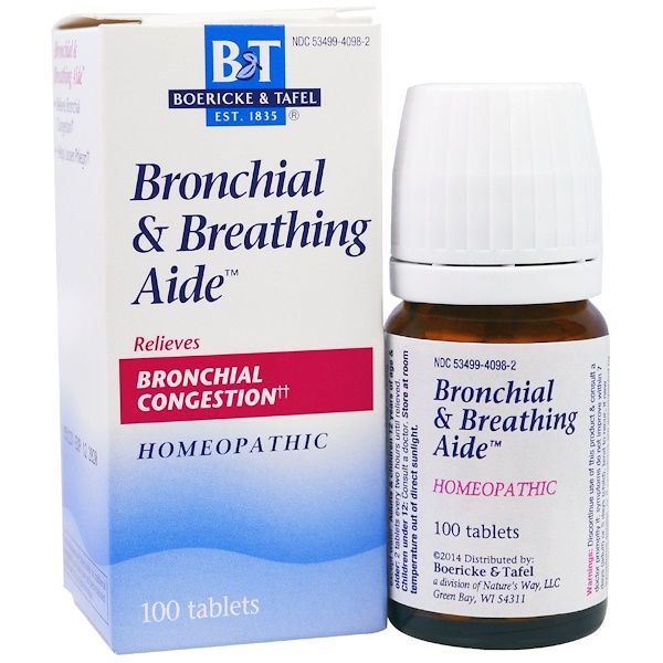 Boericke & Tafel, Broncial & Breathing Aide, 100 s 100 Count