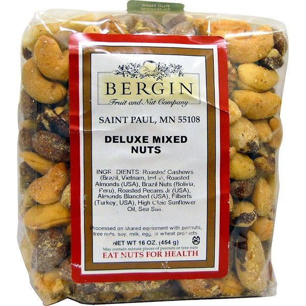 Bergin Fruit and Nut Company, Deluxe Mixed Nuts, 16 oz (454 g)