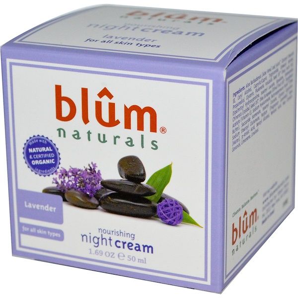 Blum Naturals, Nourishing Night Cream, Lavender, 1.69 oz (50 ml) (Discontinued Item)