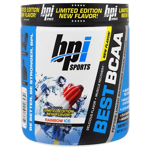 BPI Sports, Best BCAA, Limited Edition, Rainbow Ice, 10.58 oz (300 g) (Discontinued Item)