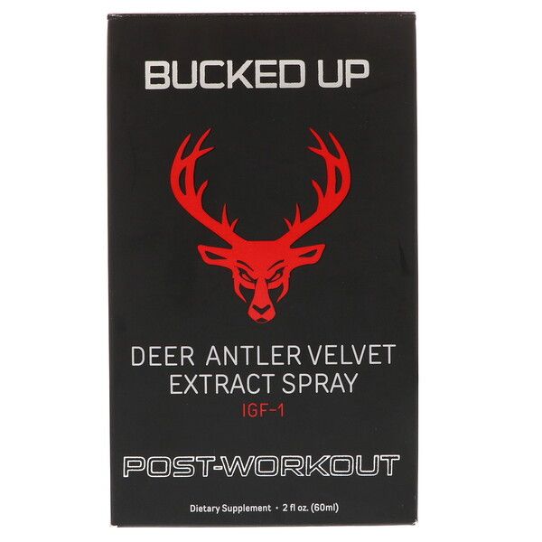 Bucked Up, Deer Antler Velvet Extract Spray, Post Workout, 2 oz (60 ml)