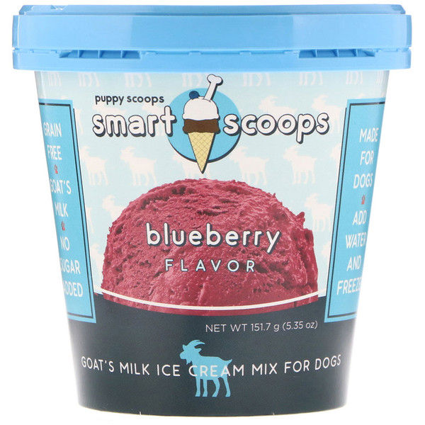 Puppy Cake, Goat's Milk Ice Cream Mix For Dogs, Blueberry Flavor, 5.35 oz (151.7 g)