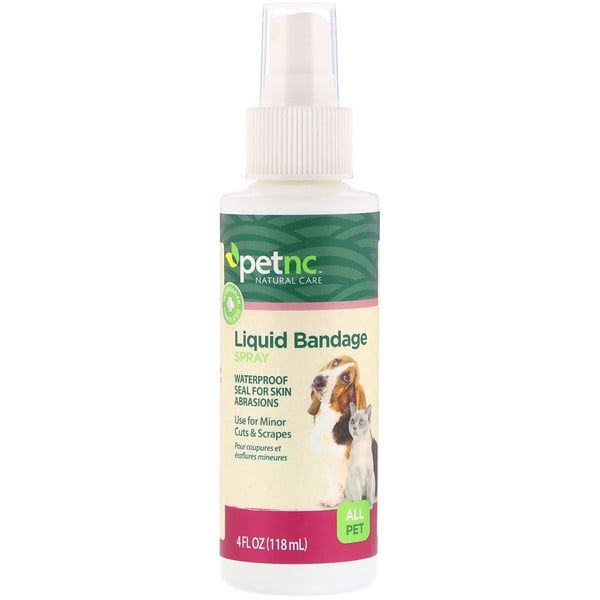 petnc NATURAL CARE, Liquid Bandage Spray, All Pet, 4 fl oz (118 ml)