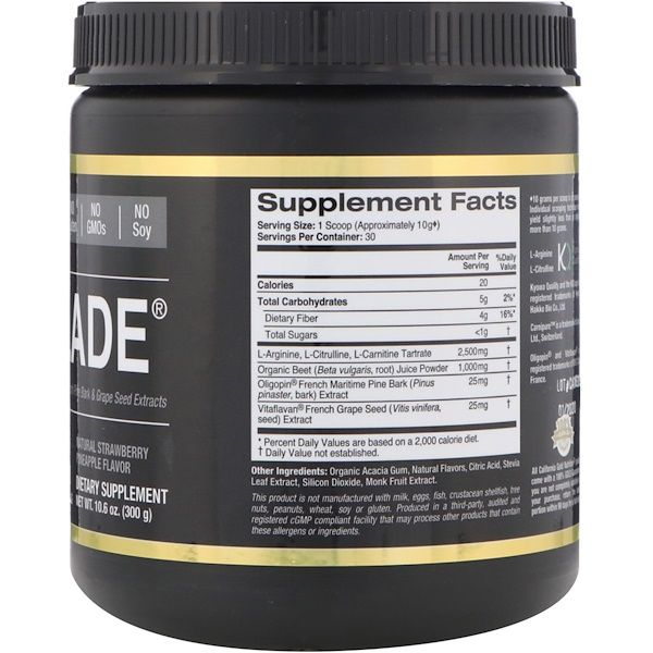 California Gold Nutrition Citrulade L Arginine L Citrulline L Carnitine |  Desertcart Brunei