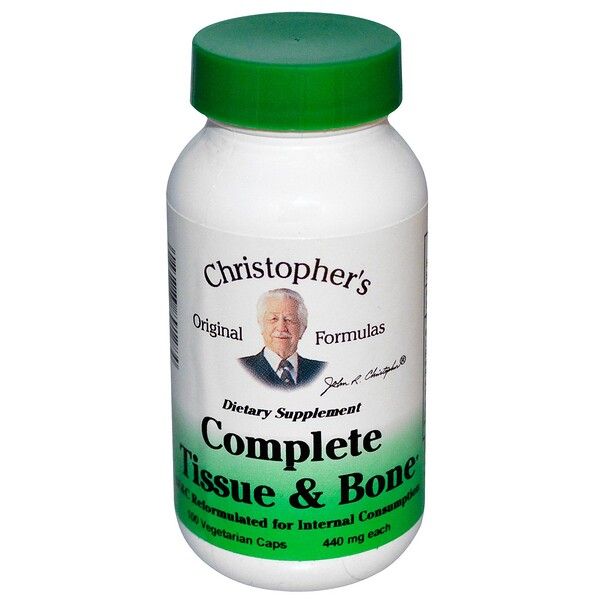 Christopher's Original Formulas, Complete Tissue & , 440 mg Each, 100 Veggie Caps 100 Count