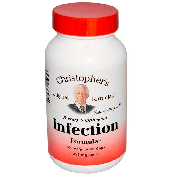 Christopher's Original Formulas, Infection Formula, 425 mg, 100 Veggie Caps 100 Count