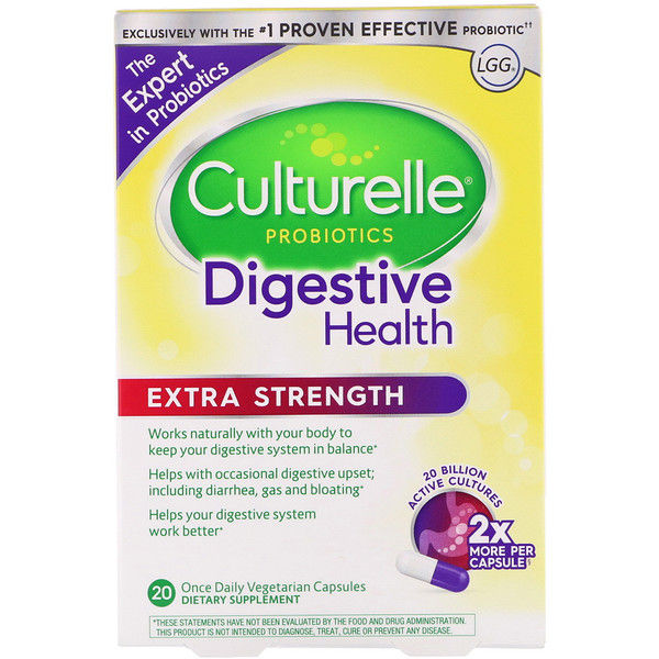 Culturelle, Probiotics, Digestive , Extra Strength, 20 Once Daily Vegetarian s