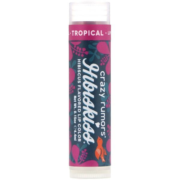 Crazy Rumors, HibisKiss, Hibiscus Flavored Lip Color, Tropical, 0.15 oz (4.4 ml) (Discontinued Item)