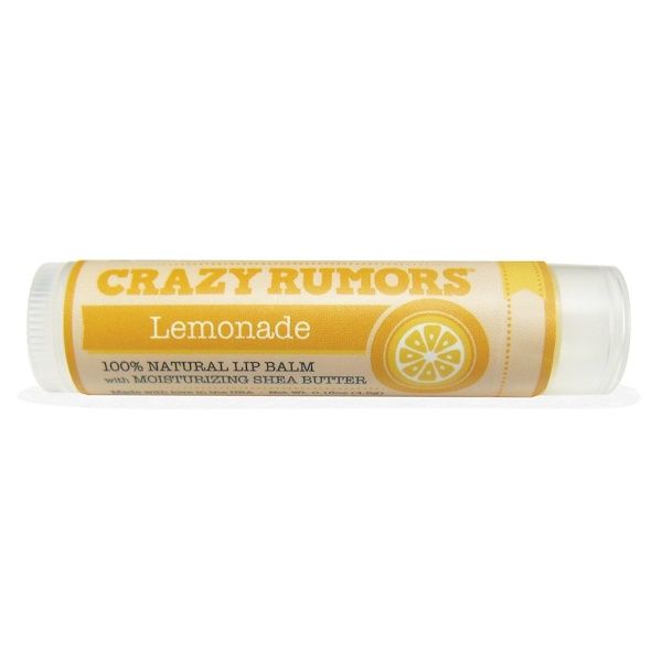 Crazy Rumors, 100% Natural Lip Balm, Lemonade, 0.15 oz (4.4 ml) (Discontinued Item)