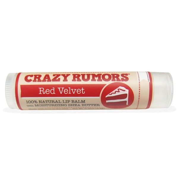 Crazy Rumors, 100% Natural Lip Balm, Red Velvet, 0.15 oz (4.4 ml) (Discontinued Item)