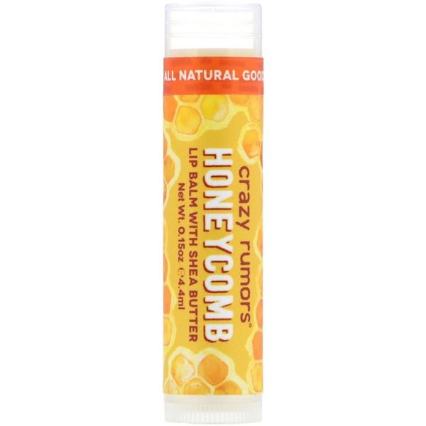 Crazy Rumors, Lip Balm with Shea Butter, Honeycomb, 0.15 oz (4.4 ml)