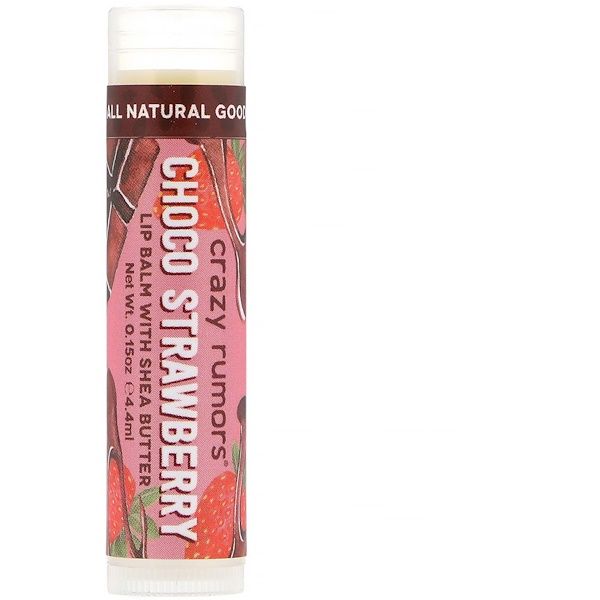 Crazy Rumors, Lip Balm with Shea Butter, Choco Strawberry, 0.15 oz (4.4 ml)