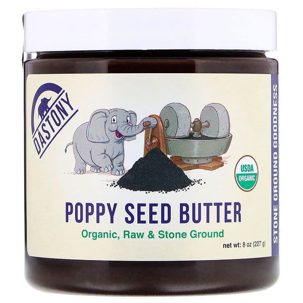 Dastony, Organic Poppy Seed Butter, 8 oz (227 g)