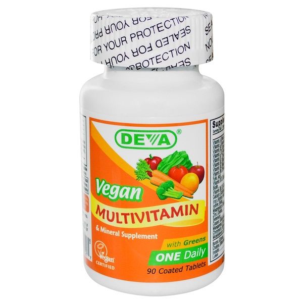 Deva, Vegan, Multi & Mineral Supplement, 90 Coated s 180 Count (2x90)
