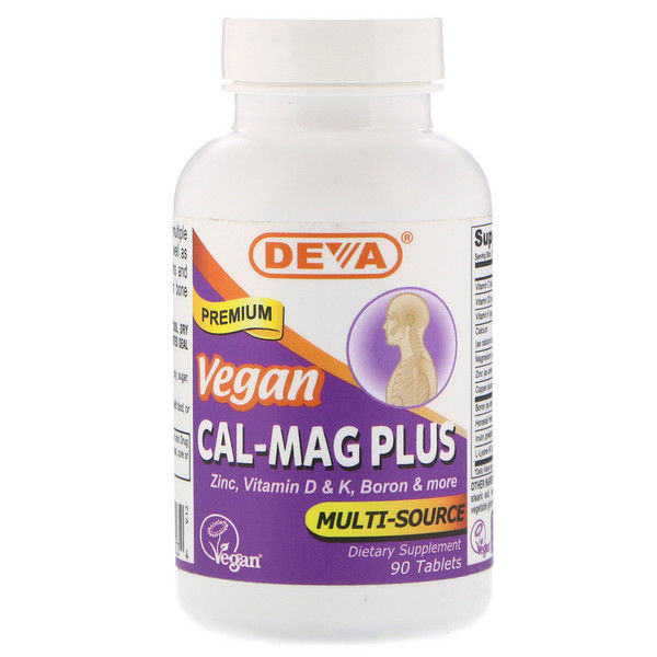 Deva, Vegan, Cal-Mag Plus, 90 s 180 Count (2x90)