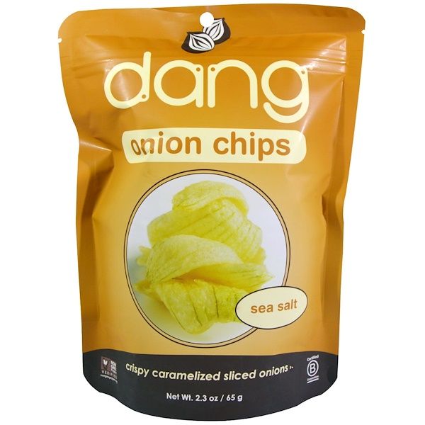 Dang Foods LLC, Onion Chips, Sea Salt, 2.3 oz (65 g) (Discontinued Item)