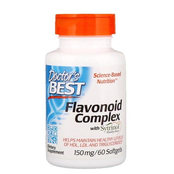 Doctor's Best, Flavonoid Complex with Sytrinol, 60 Softgels 60 Count