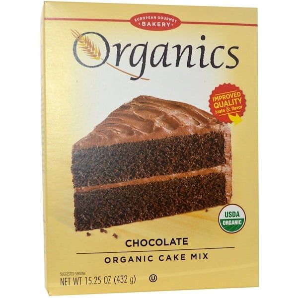 European Gourmet Bakery, Organics, Cake Mix, Chocolate, 15.25 oz (432 g)