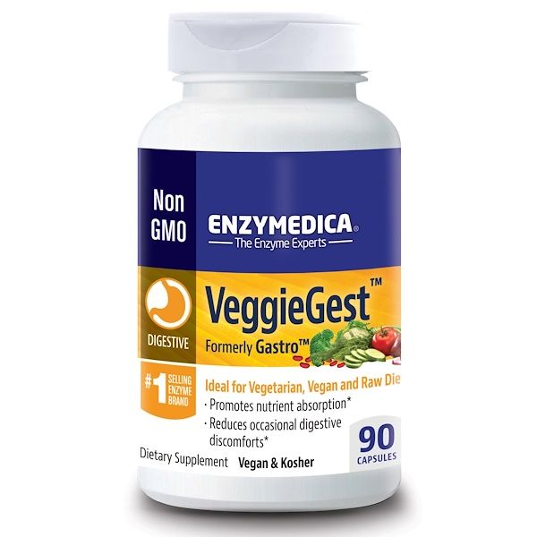 Enzymedica, VeggieGest, (Formerly tro), 90 s 180 Count (2x90)