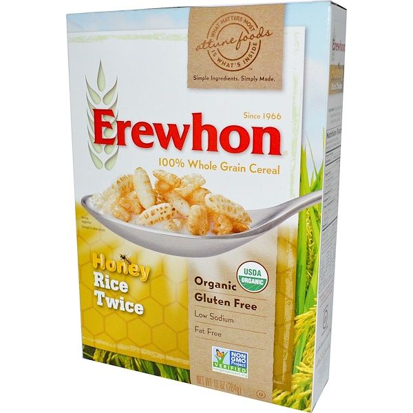 Erewhon, Honey Rice Twice Cereal, 10 oz (284 g)