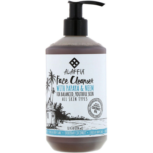 Everyday Coconut, Face Cleanser with Papaya & Neem, 12 fl oz (354 ml)