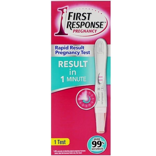 First Response, Rapid Result Pregnancy, 1 Test (Discontinued Item) 1 Count