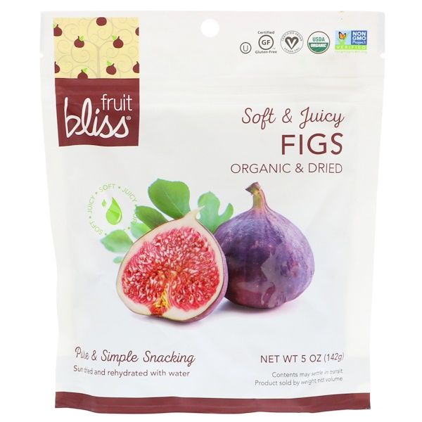 Fruit Bliss, Soft & Juicy Figs, Organic & Dried, 5 oz (142 g)