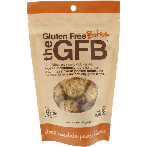 The GFB, Gluten Free Bites, Dark Chocolate Peanut Butter, 4 oz (113 g)